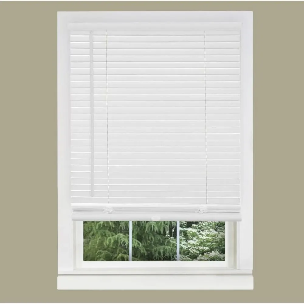 White Cordless Window Blinds 1